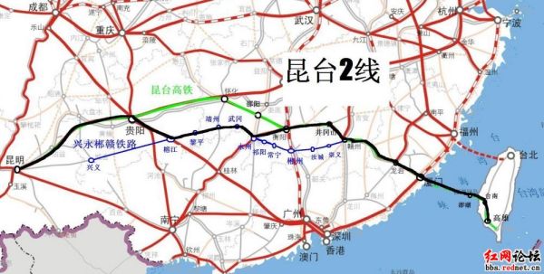 昆臺(tái)高鐵最新路線圖，一段精彩的旅程啟程